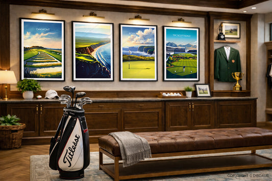Golf Clubhouse Framed Art Prints