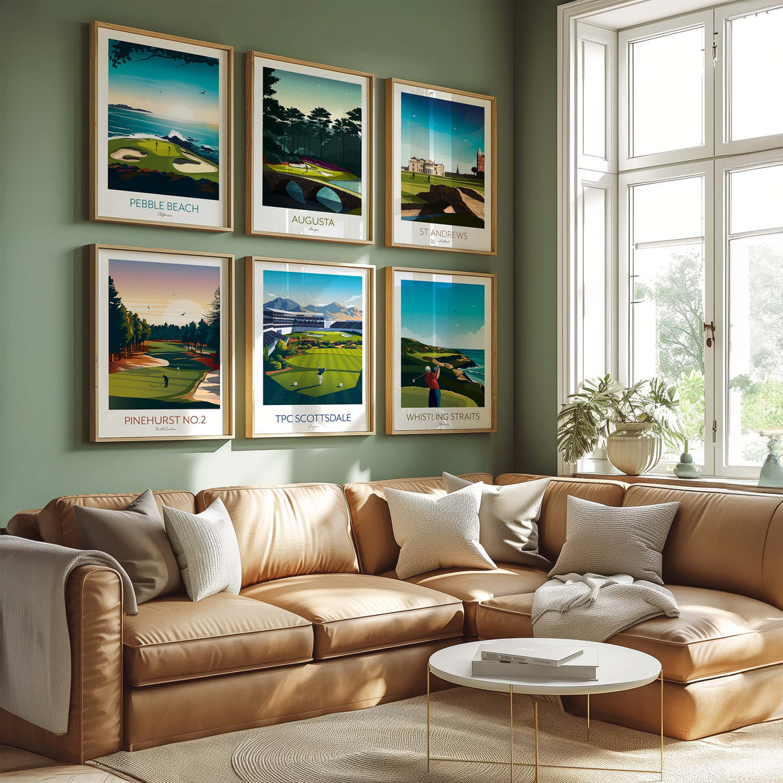 Golf Decor Ideas: Elevate Your Space with Iconic Golf Course Prints, Maps and Players.