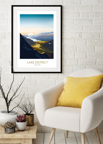 Lake District Print - Buttermere Valley and The Haystacks