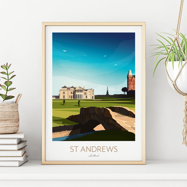 Golf Print - St Andrews Old Course Scotland