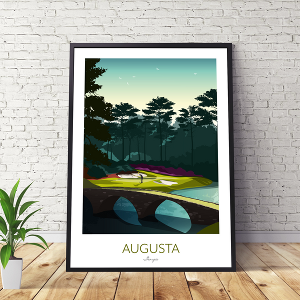 Augusta National Golf Print, Golden Bell 12th Hole (New Release)