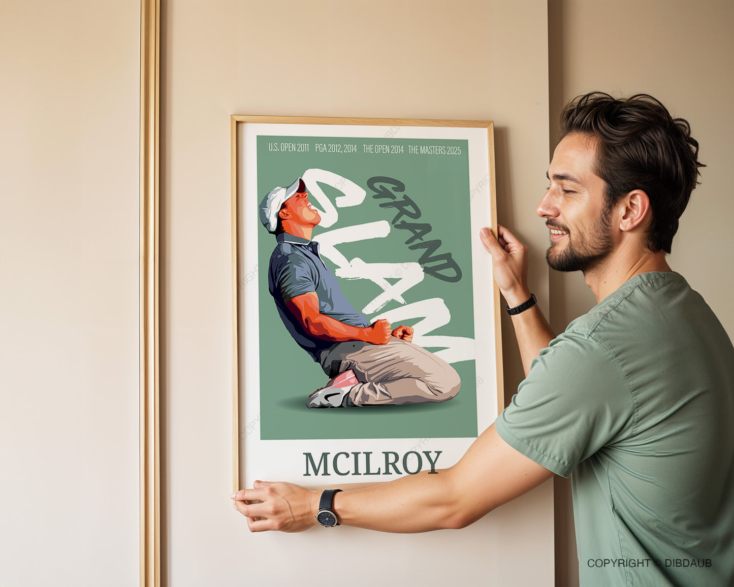 Rory McIlroy Golf Poster