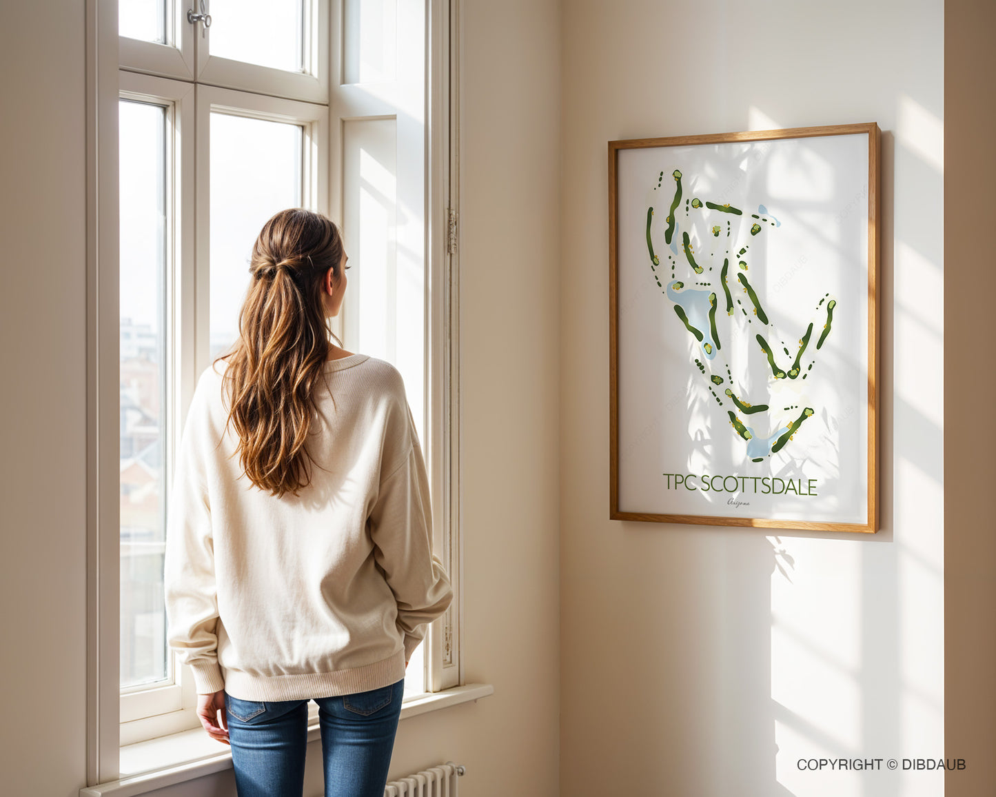 TPC Scottsdale Golf Course Map Print