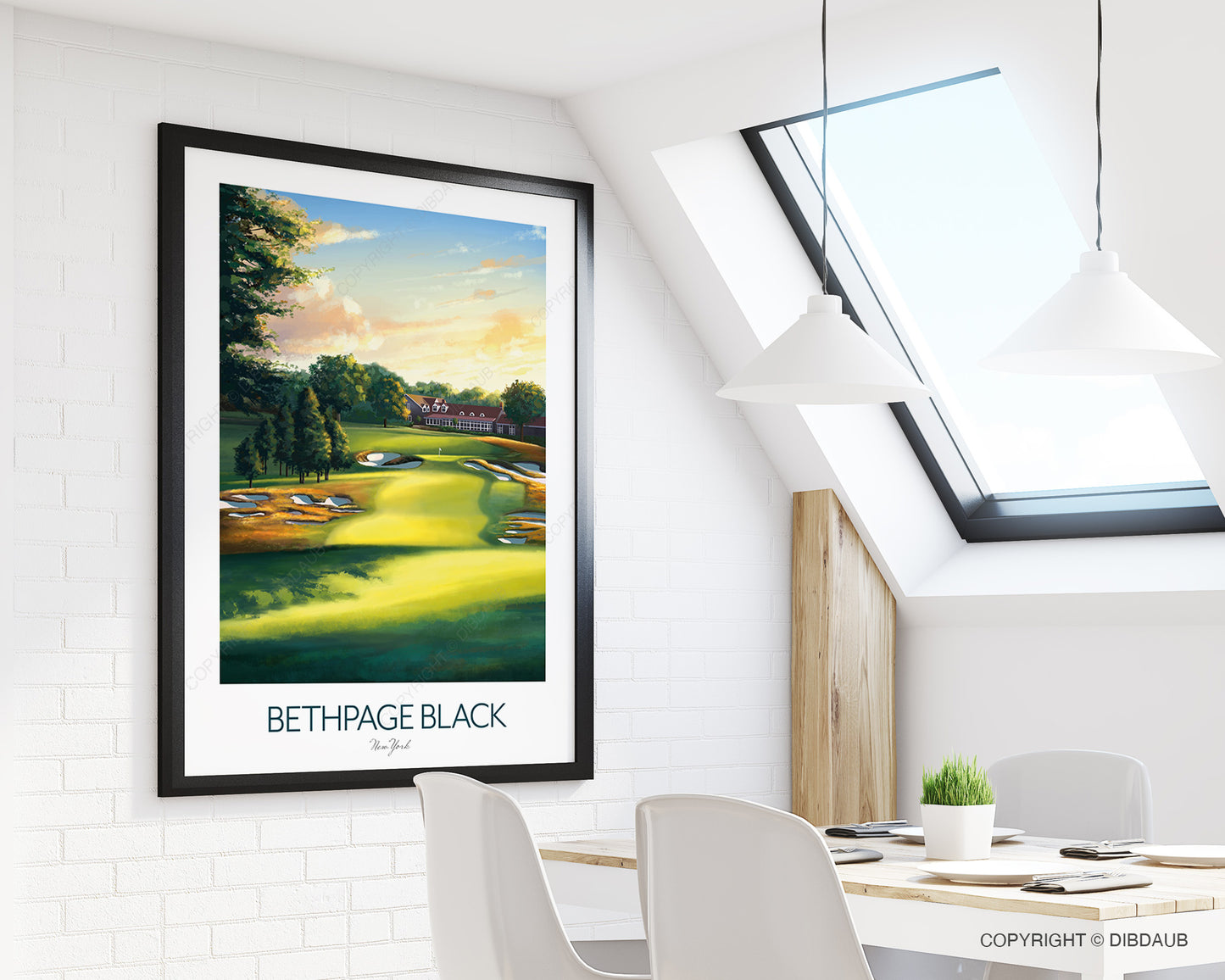 Bethpage Black Golf Course Print - Ryder Cup 2025 Poster