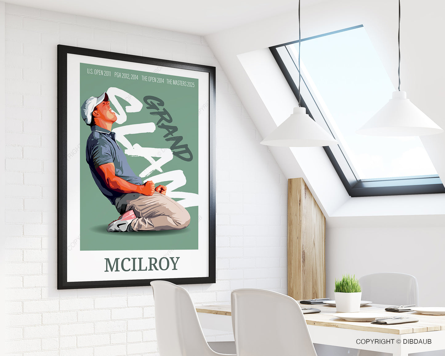 Rory McIlroy Golf Poster