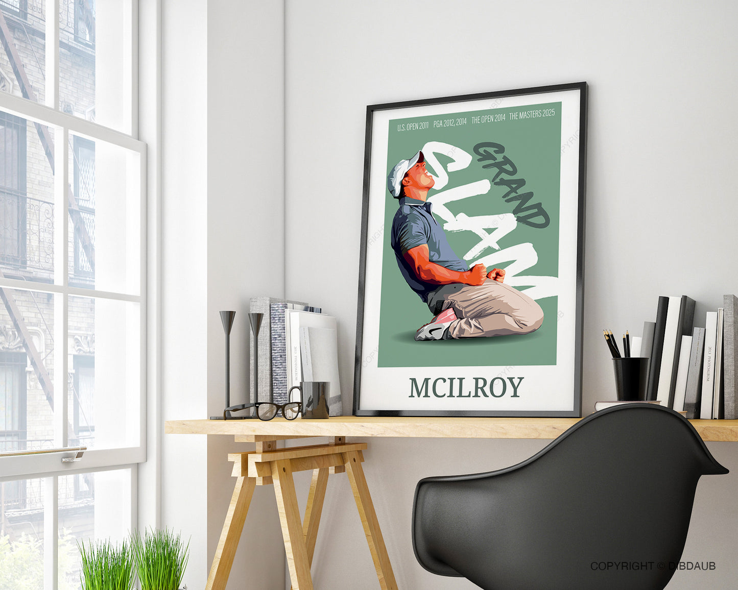 Rory McIlroy Golf Poster