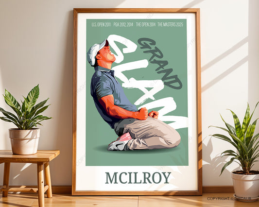 Rory McIlroy Golf Poster