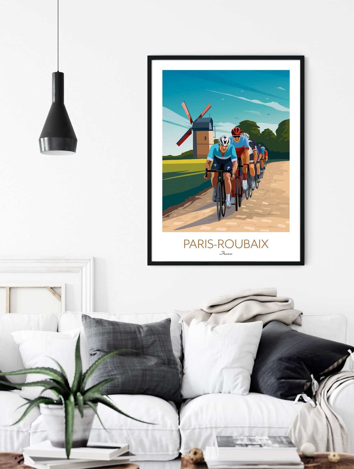 Paris Roubaix Cycling Print