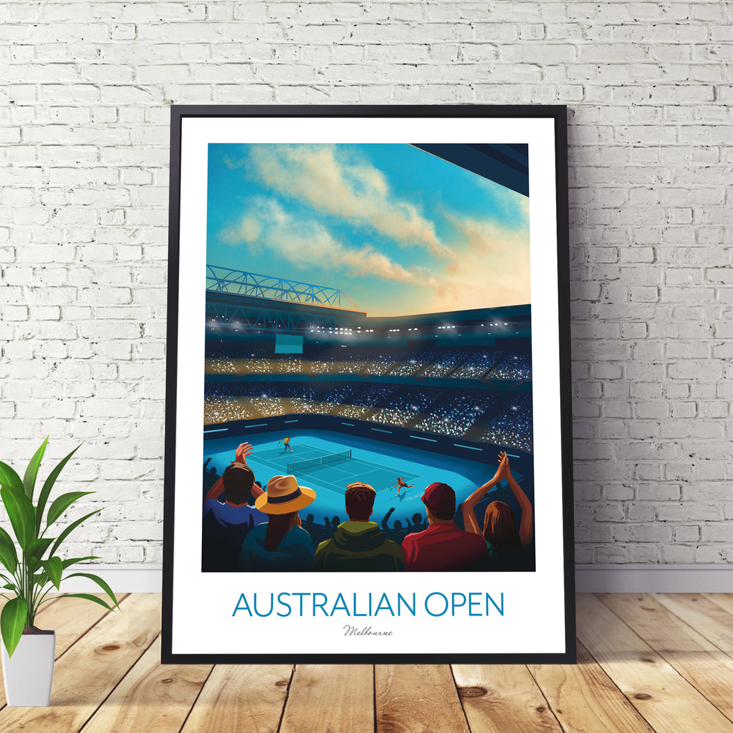 Australian Open Tennis Print - Rod Laver Arena, Melbourne Park.