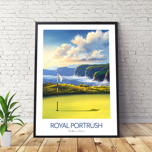 Royal Portrush Golf Course Print - 153rd Golf Open Tournament Poster, Northern Ireland