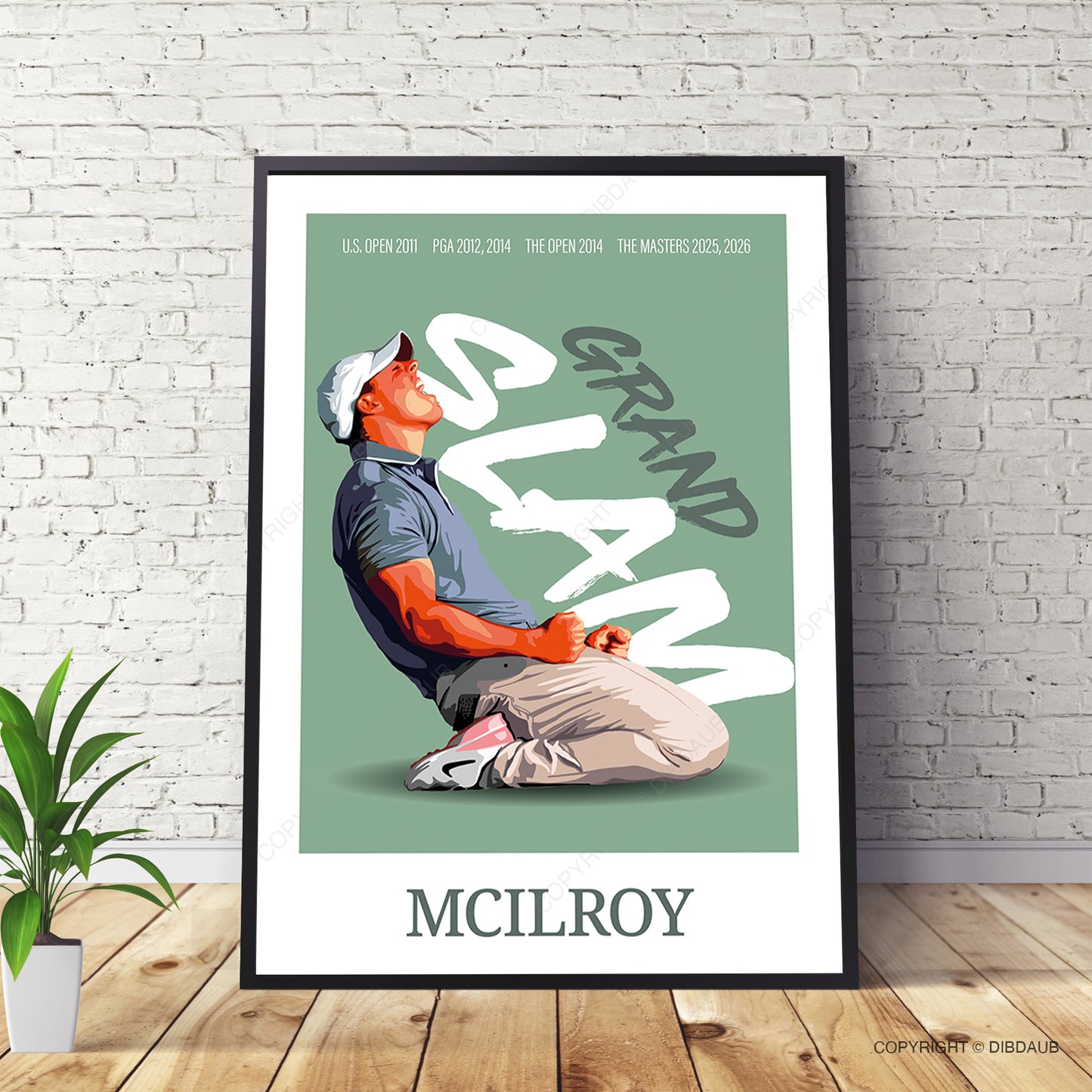 Rory McIlroy Golf Poster