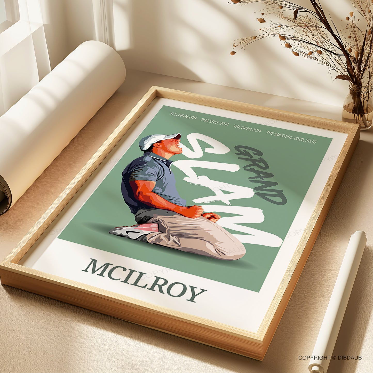Rory McIlroy Golf Poster