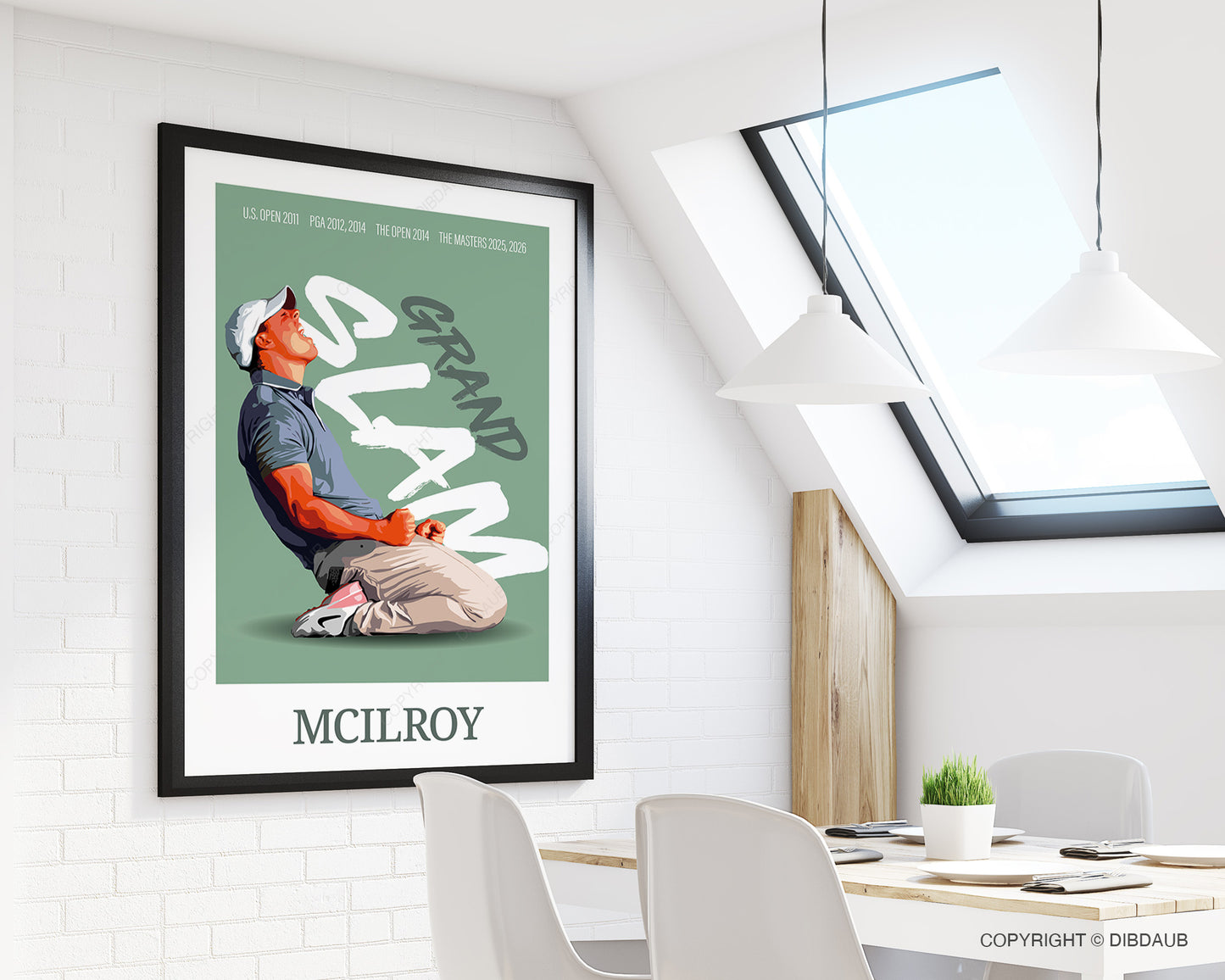 Rory McIlroy Golf Poster