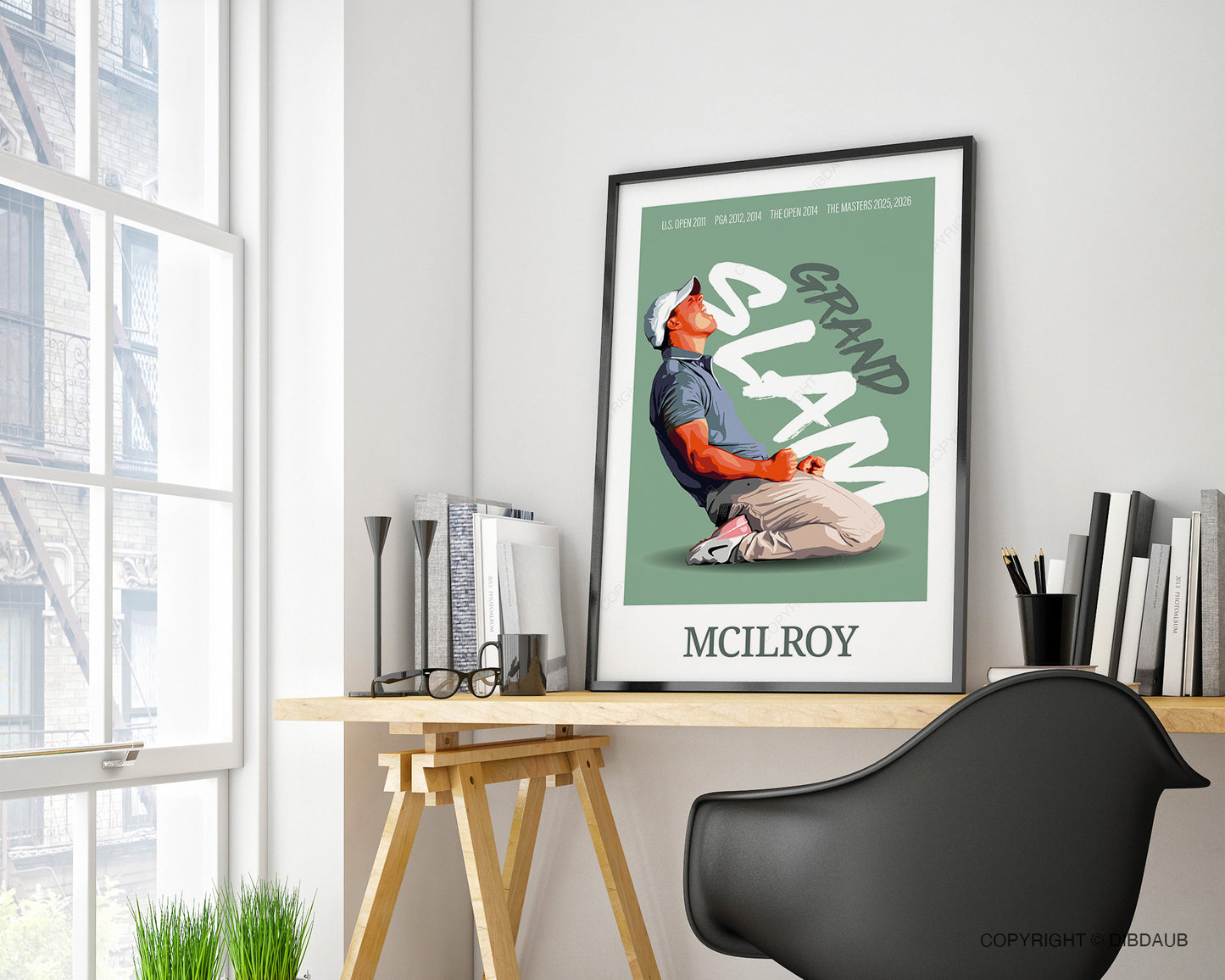 Rory McIlroy Golf Poster