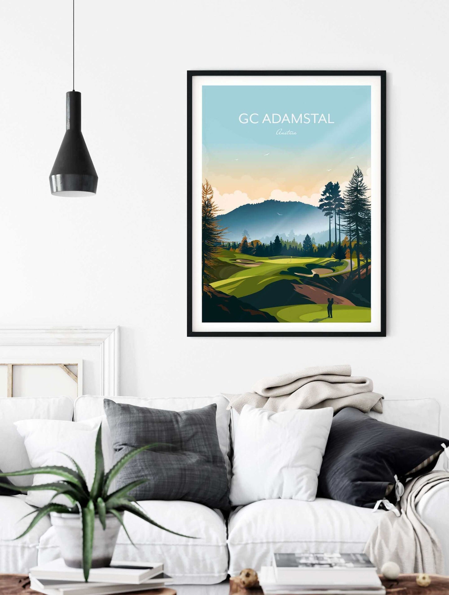 Golf Print Home Decor Living Room