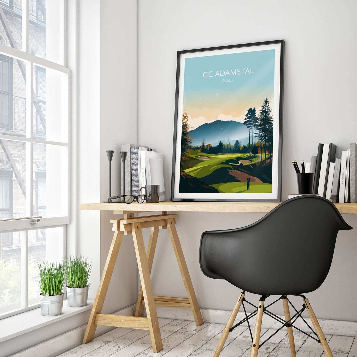 Adamstal Austria Golf Print Home Office