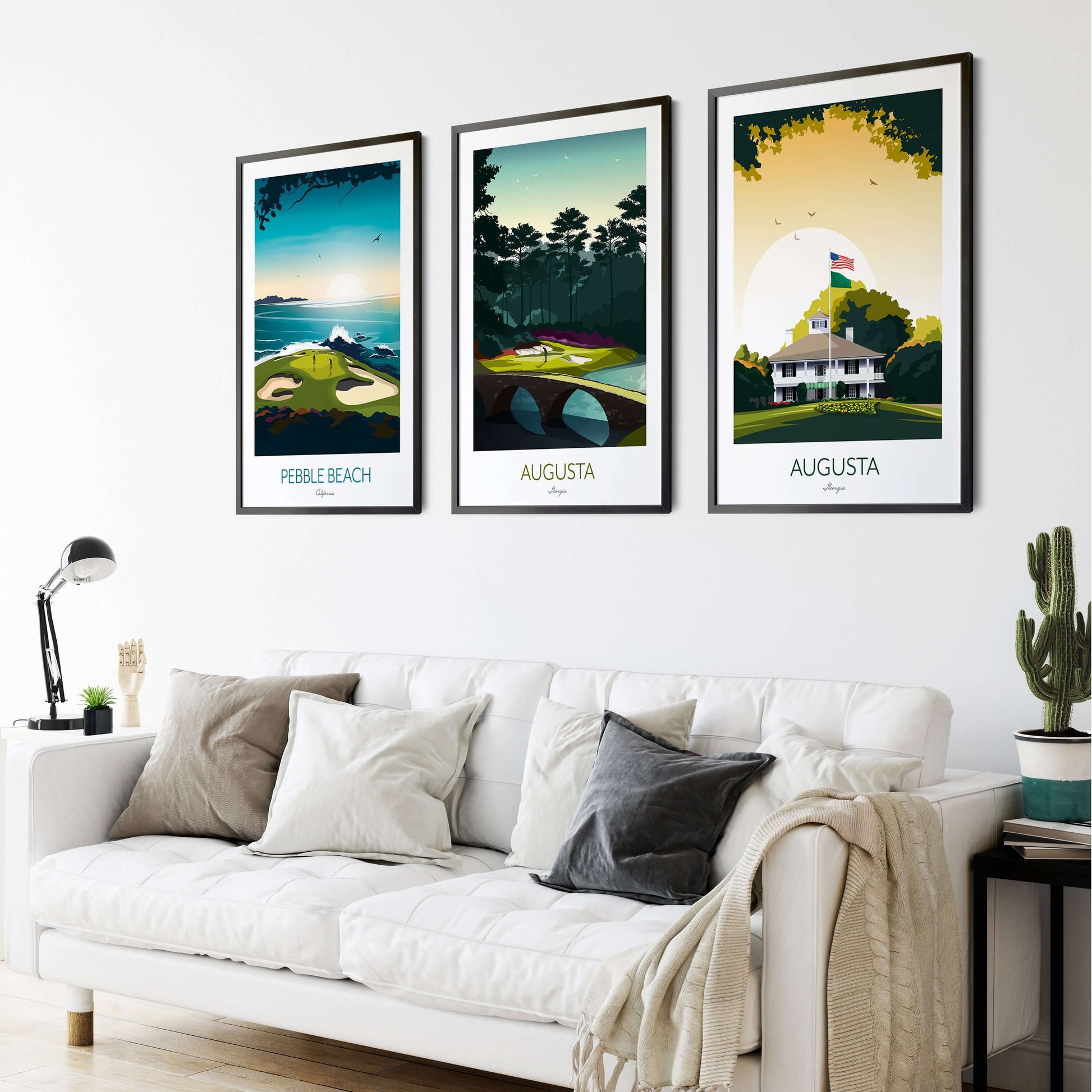 Golf Print Augusta National Georgia - The US Masters Golf