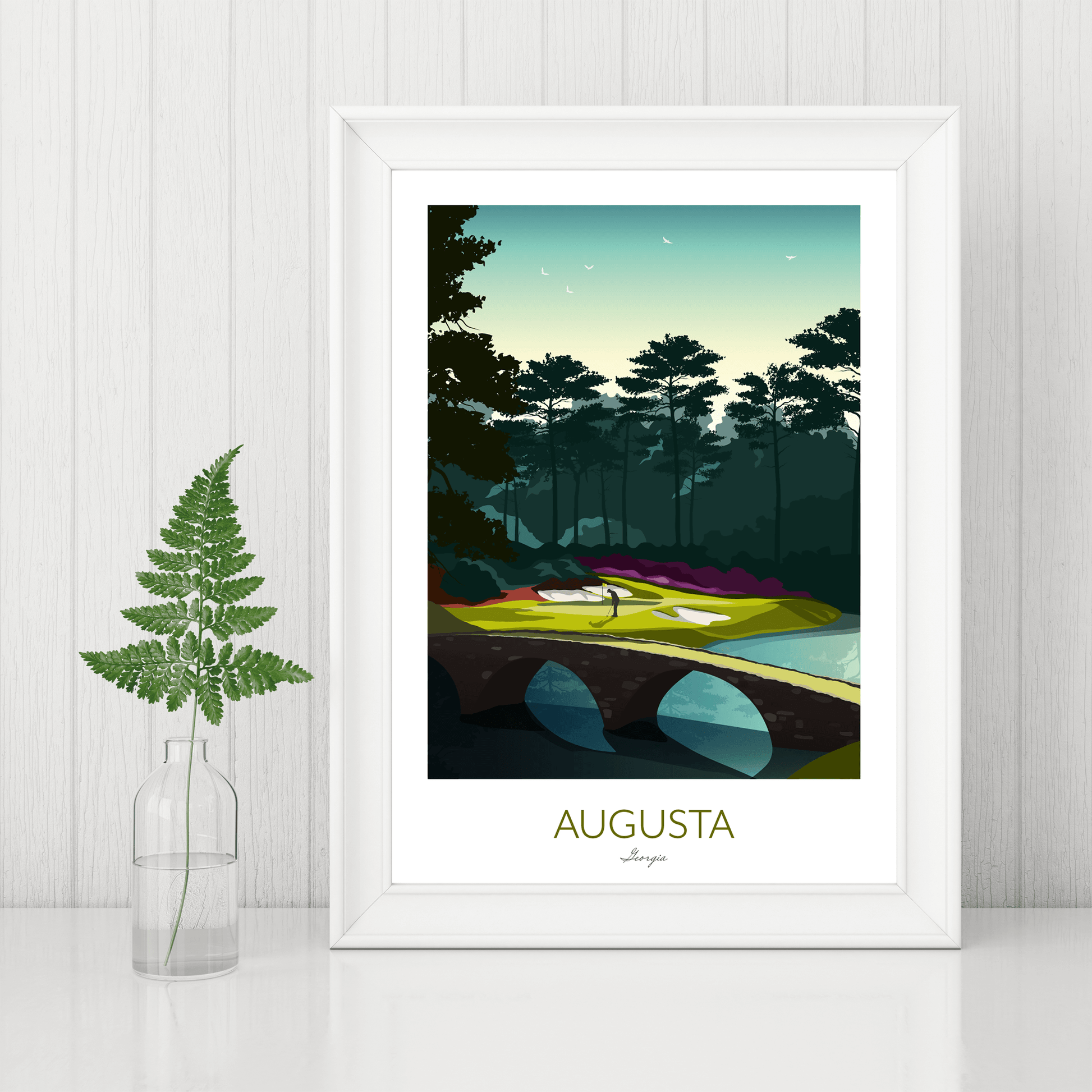 Augusta Golf Art Print