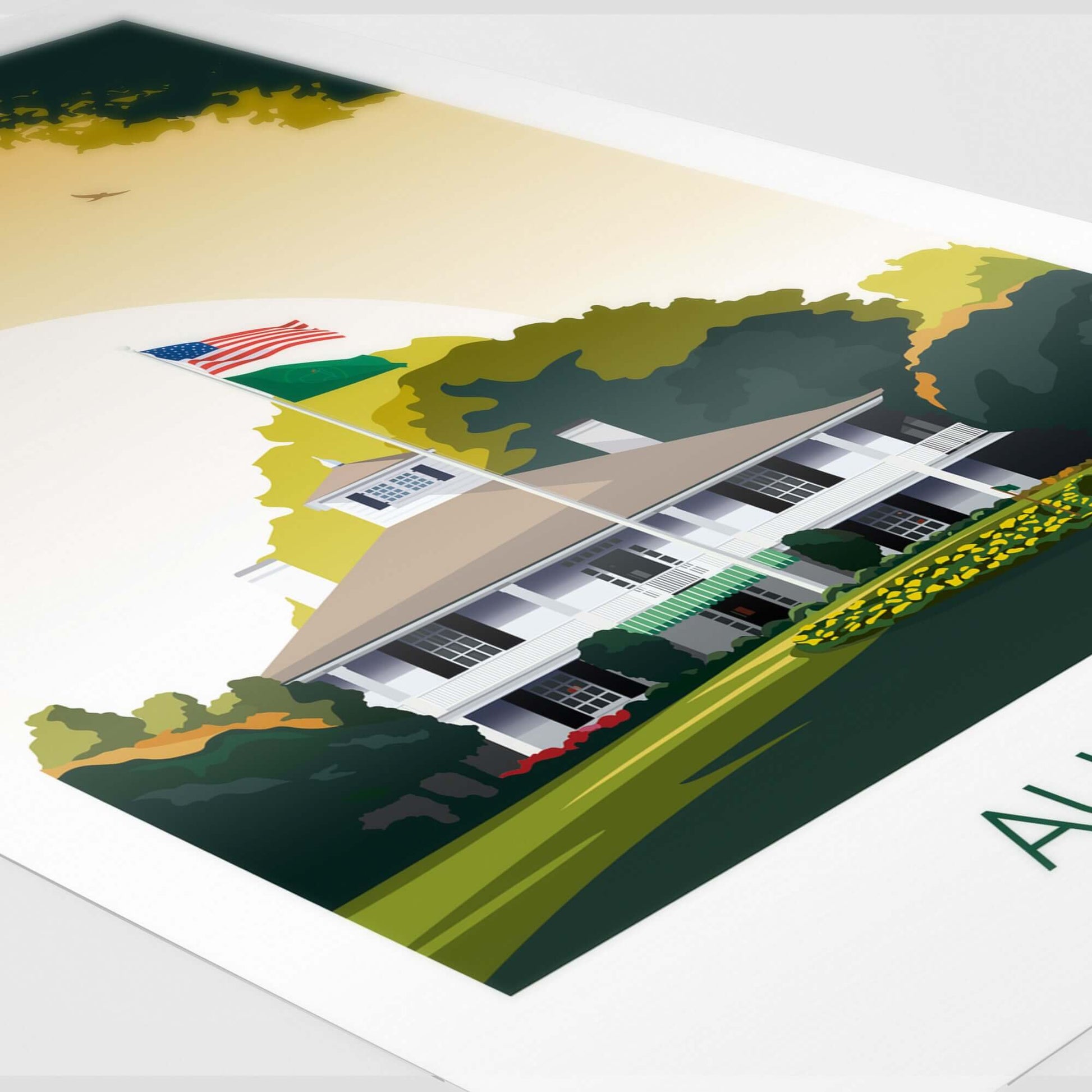 Golf Print Augusta National Georgia - The US Masters Golf