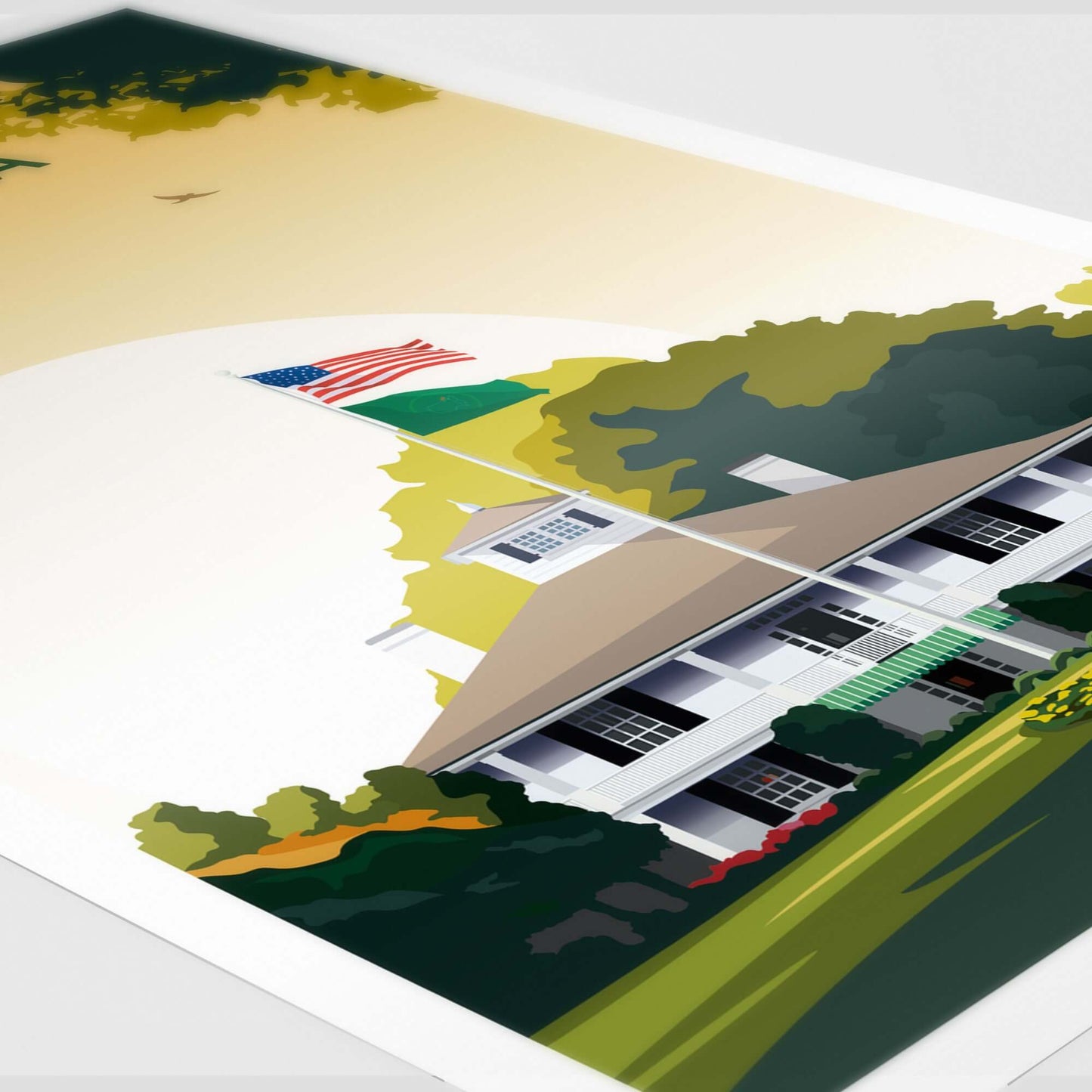 Augusta National Golf Clubhouse Print | The Masters Georgia