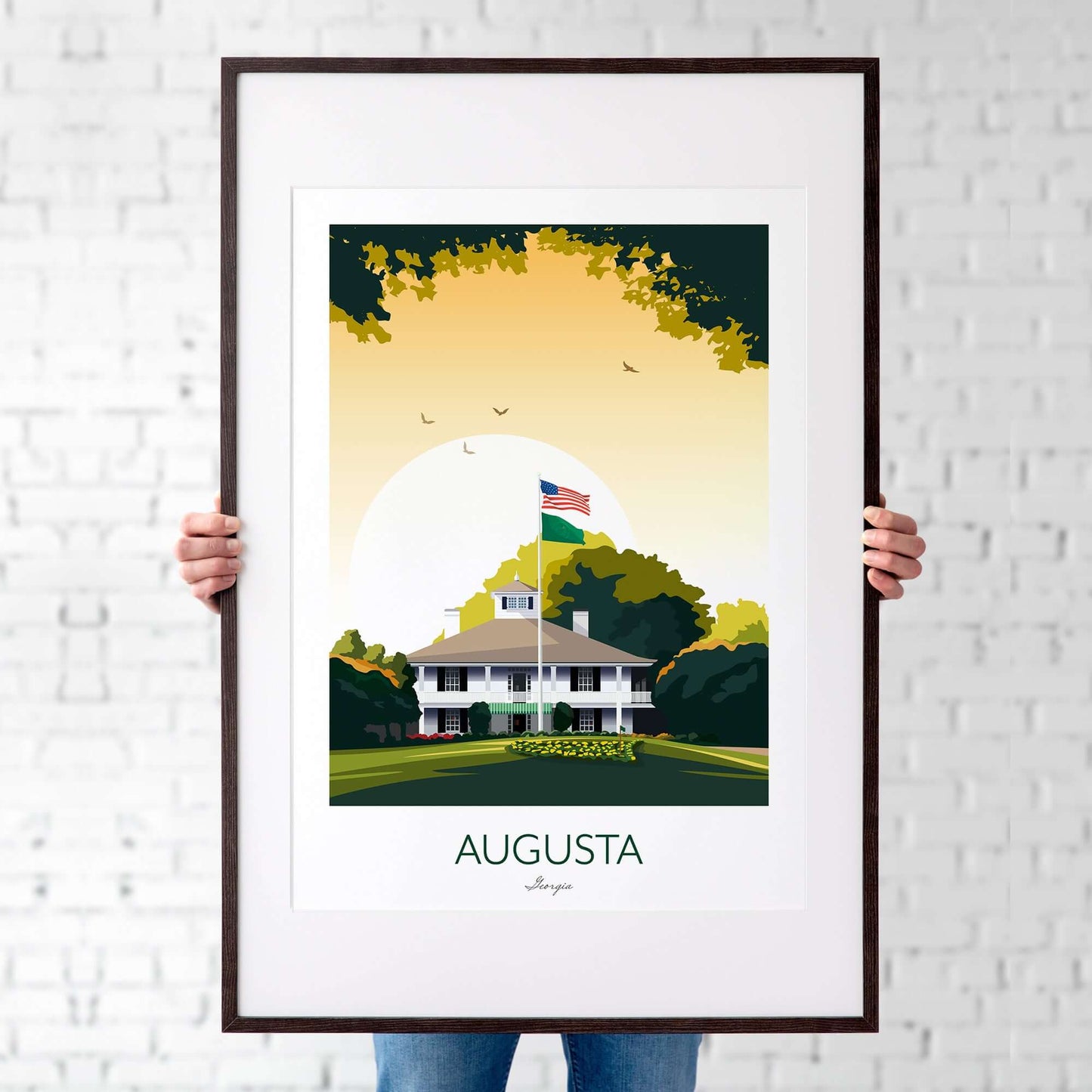 Golf Print Augusta National Georgia - The US Masters Golf