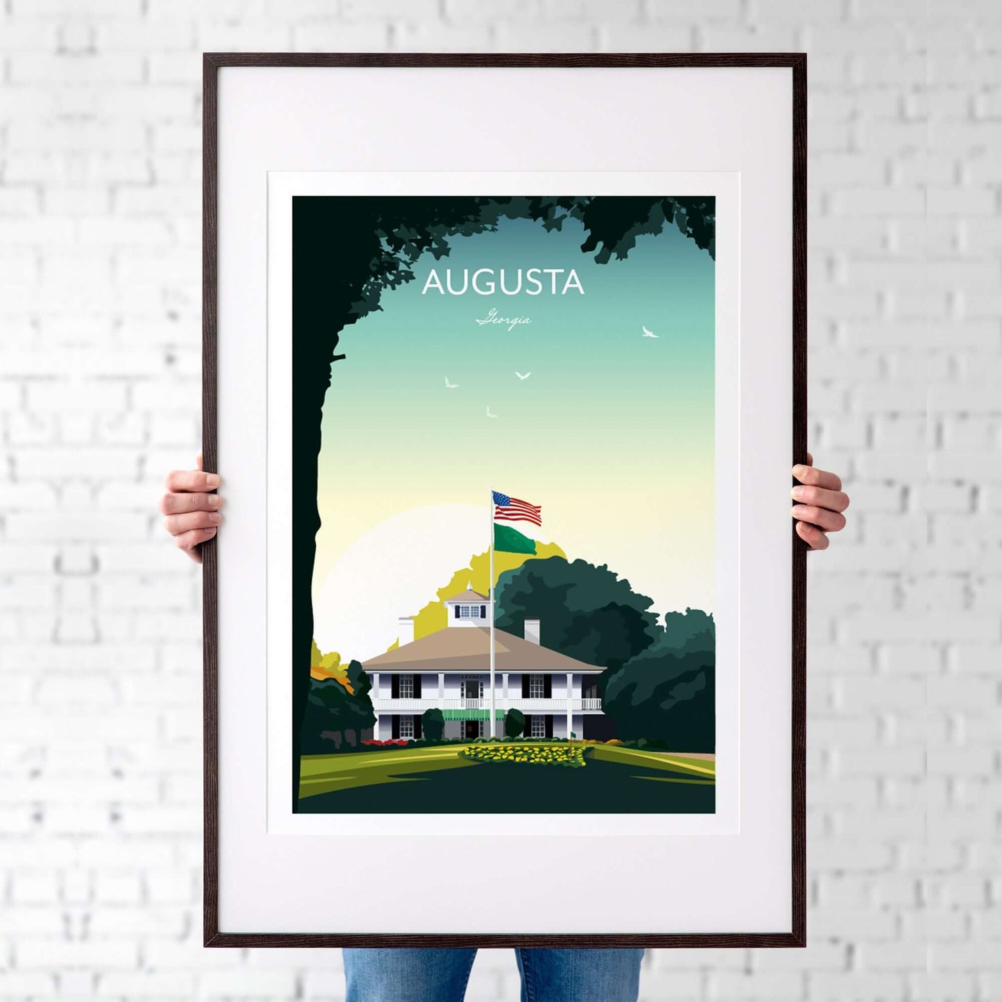 Wall Art Golf Print of Augusta