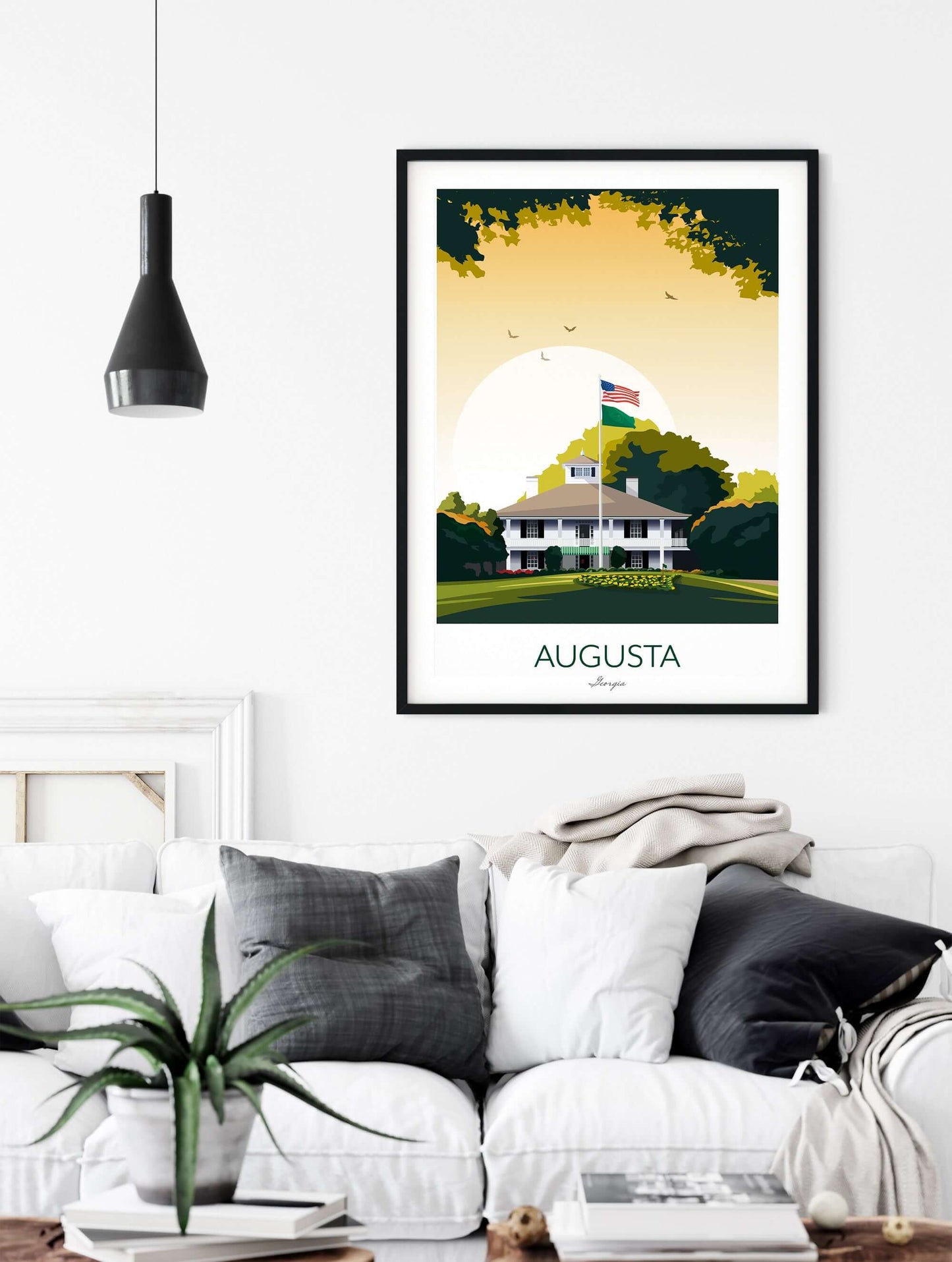 Golf Print Augusta National Georgia - The US Masters Golf