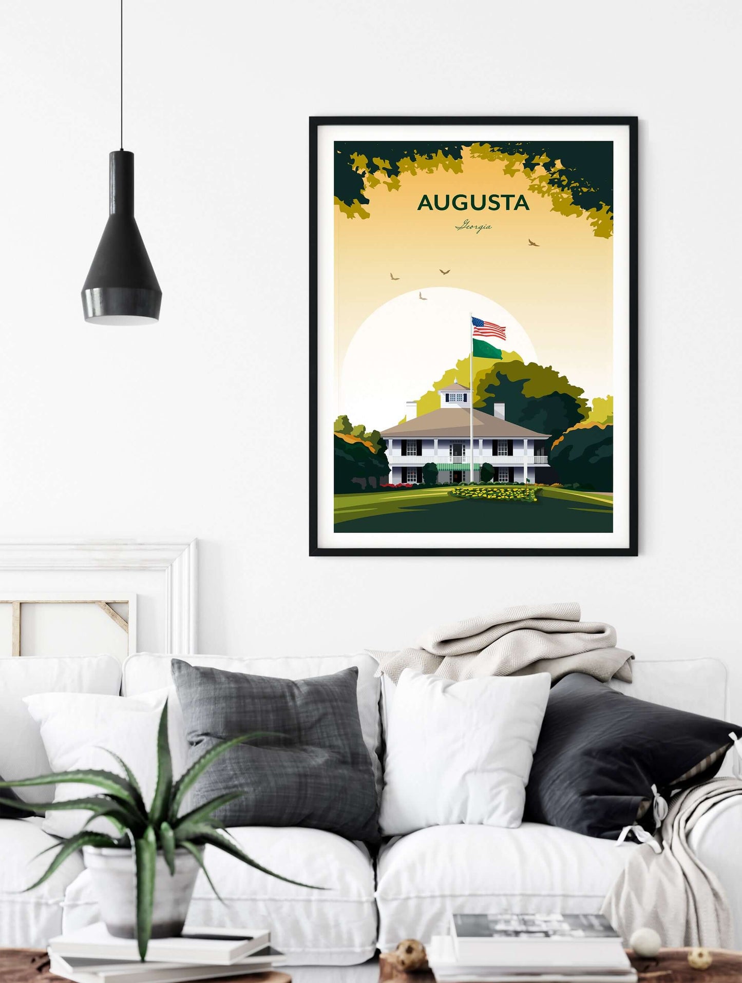 Augusta National Golf Clubhouse Print | The Masters Georgia