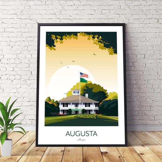 Golf Print Augusta National Georgia - The US Masters Golf