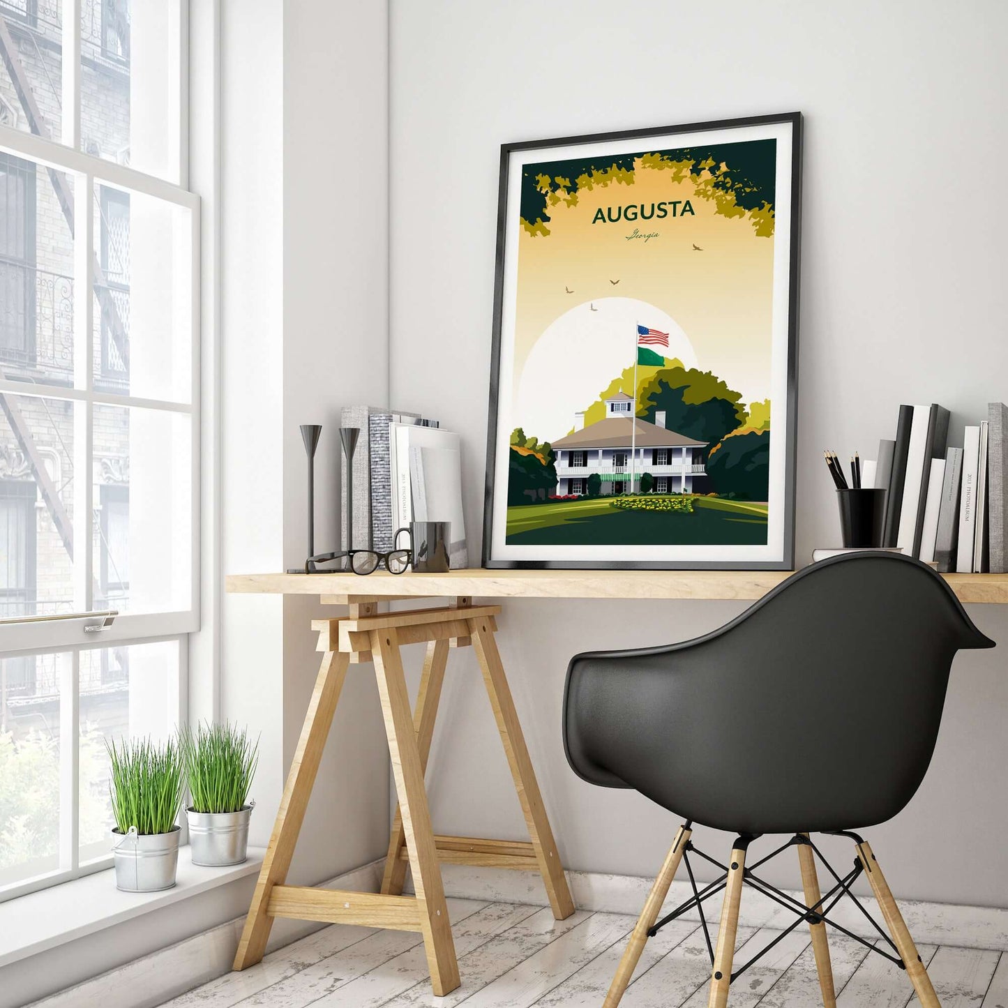 Augusta National Golf Clubhouse Print | The Masters Georgia