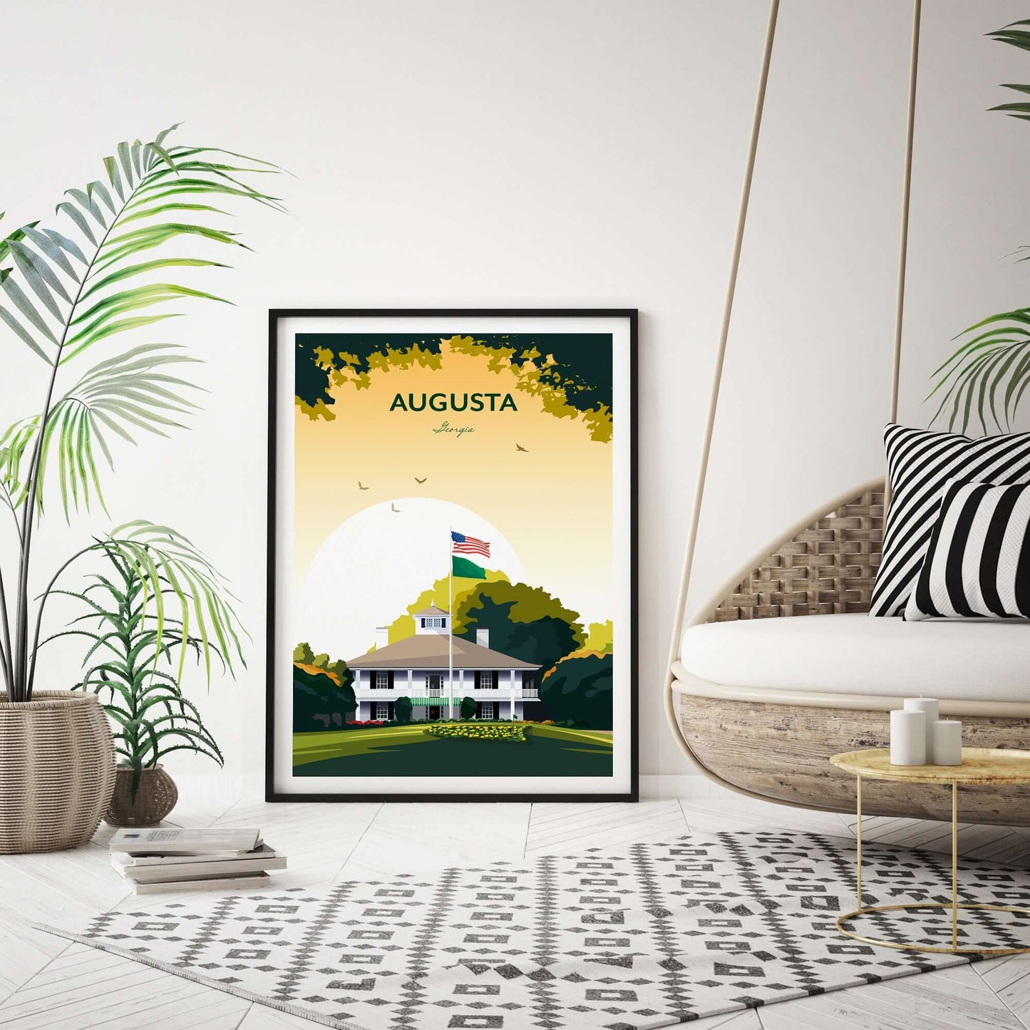 Augusta National Golf Clubhouse Print | The Masters Georgia