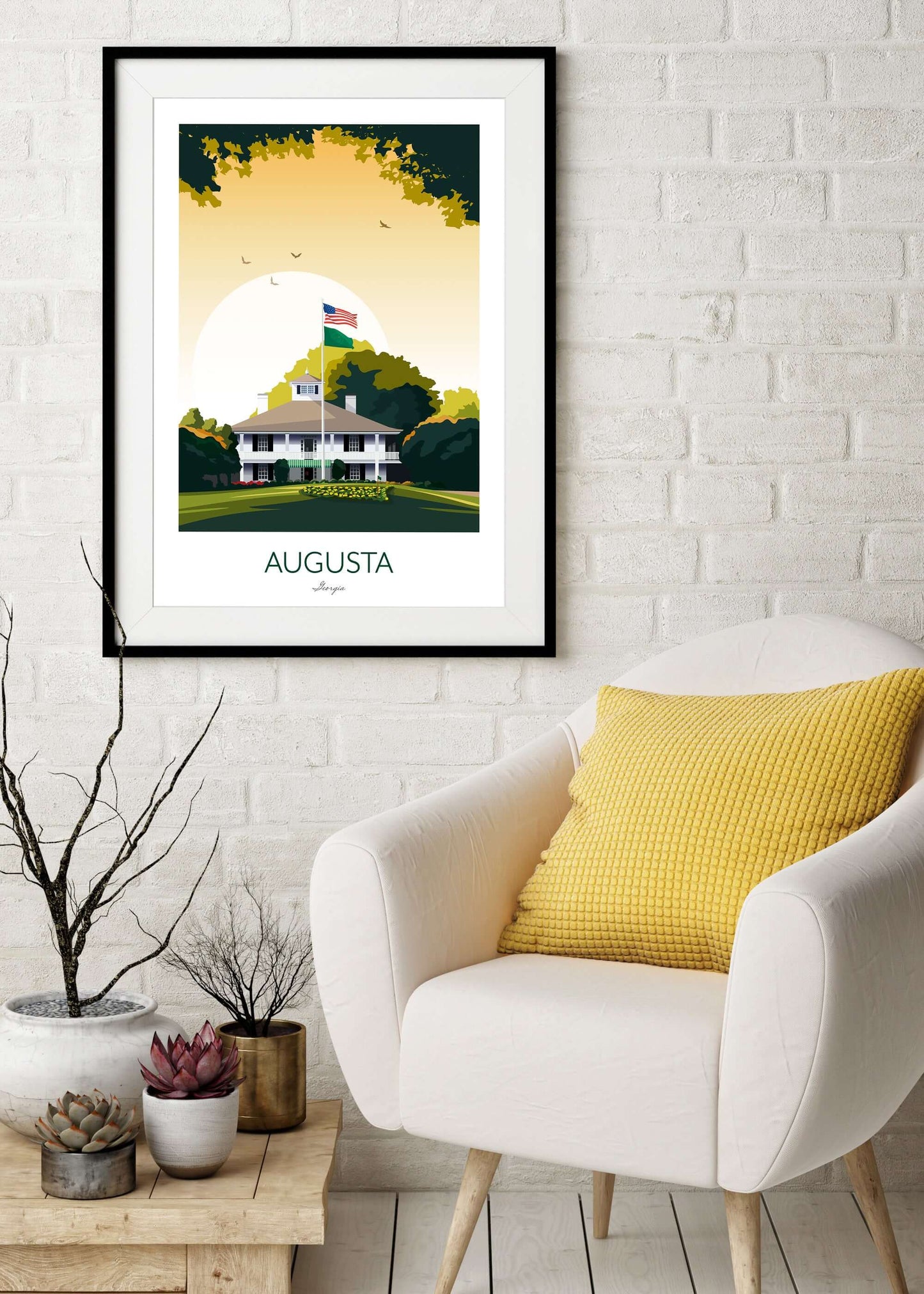 Golf Print Augusta National Georgia - The US Masters Golf