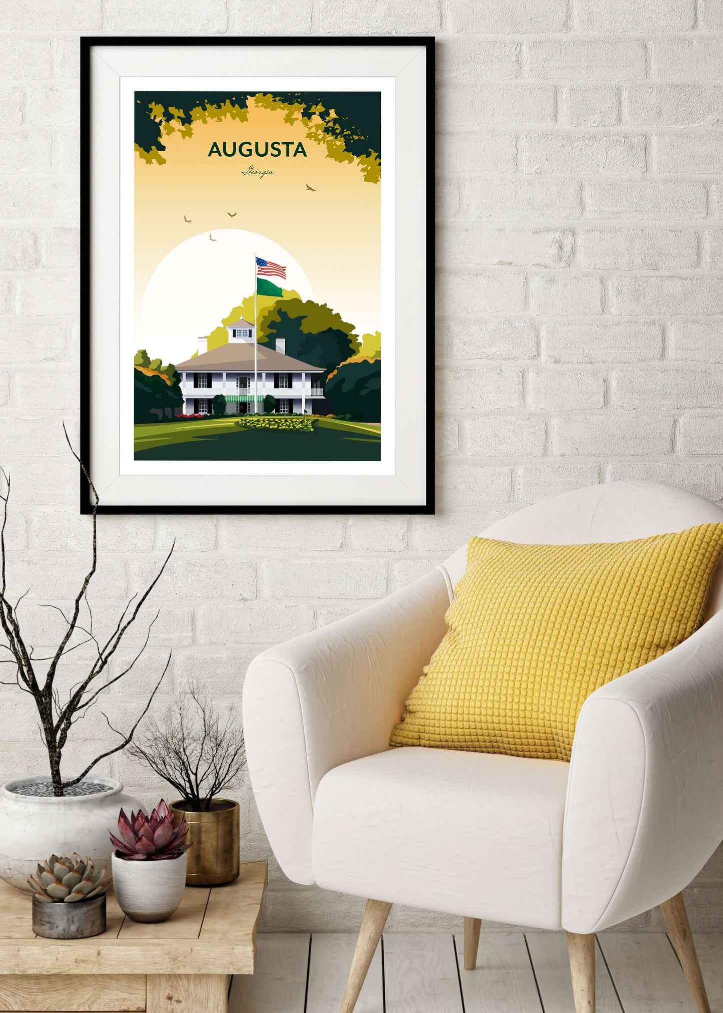 Augusta National Golf Clubhouse Print | The Masters Georgia