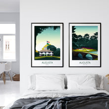 Load image into Gallery viewer, Golf Prints Augusta Masters Set of 2 - Golden Bell, Amen Corner, Clubhouse
