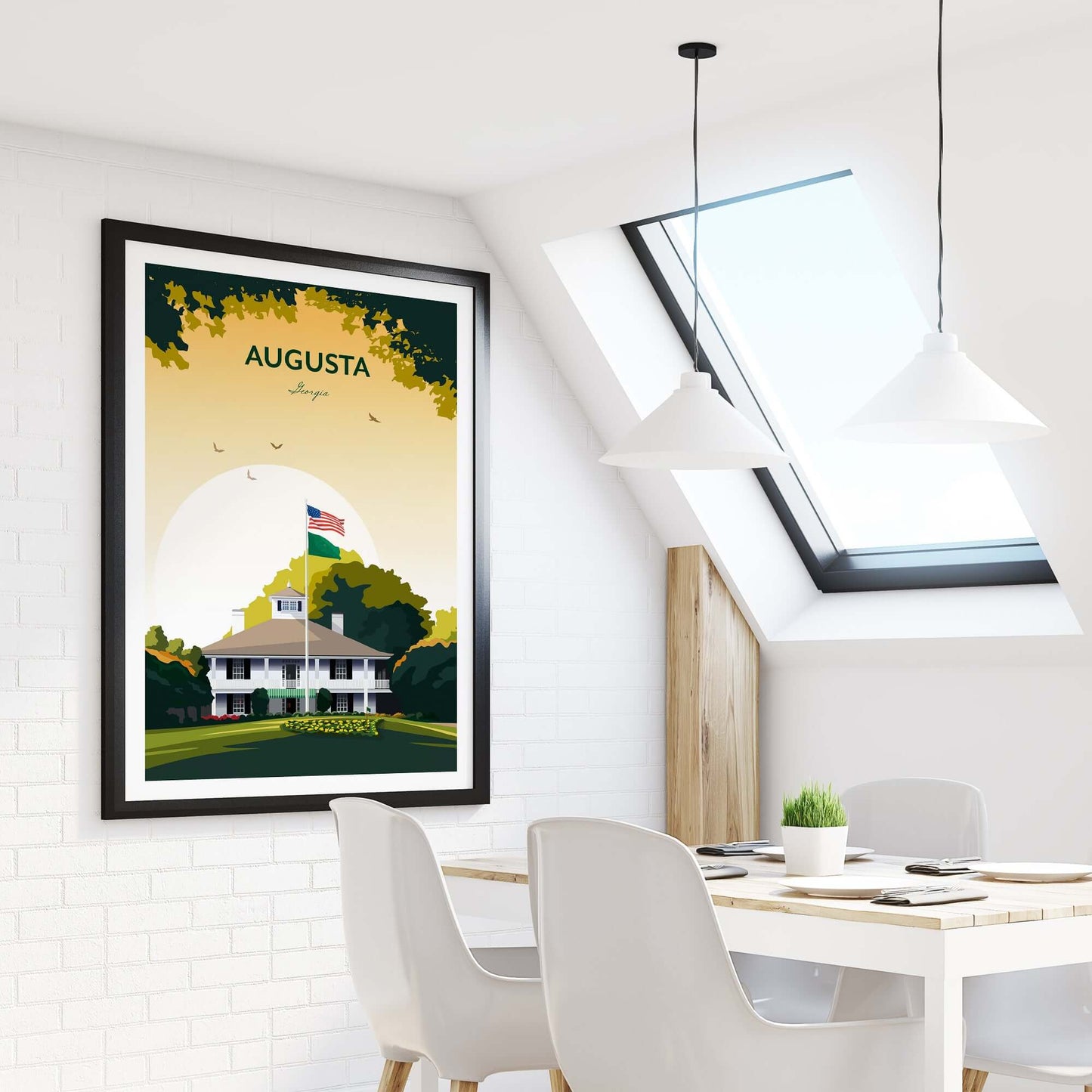 Augusta National Golf Clubhouse Print | The Masters Georgia