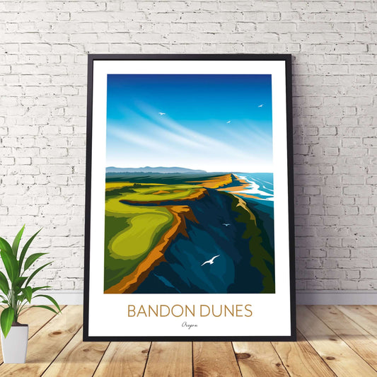 Bandon Dunes Golf Print, Oregon.