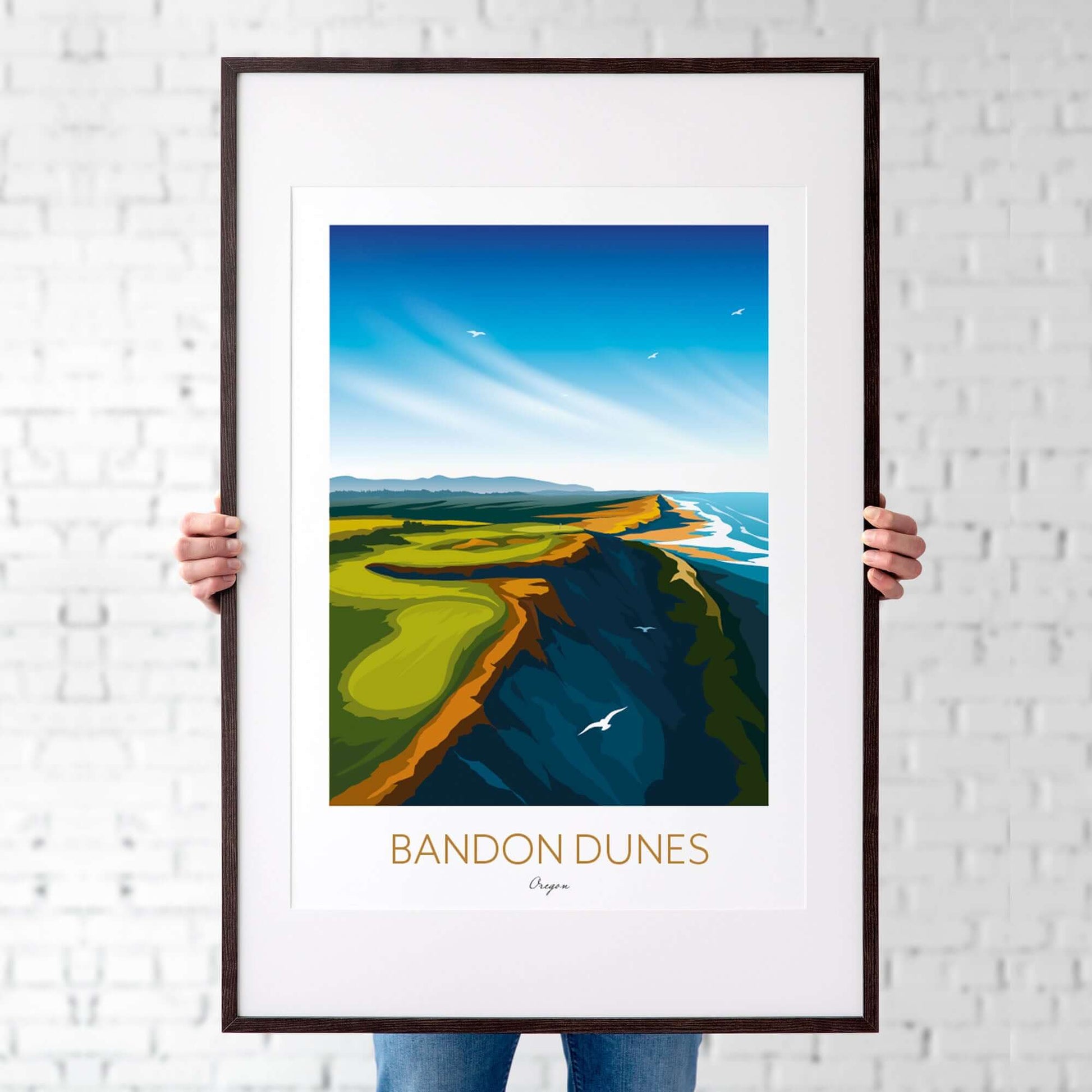 Bandon Dunes Golf Print, Oregon.