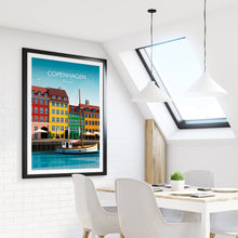 Load image into Gallery viewer, Denmark Print - Copenhagen Nyhavn Harbour
