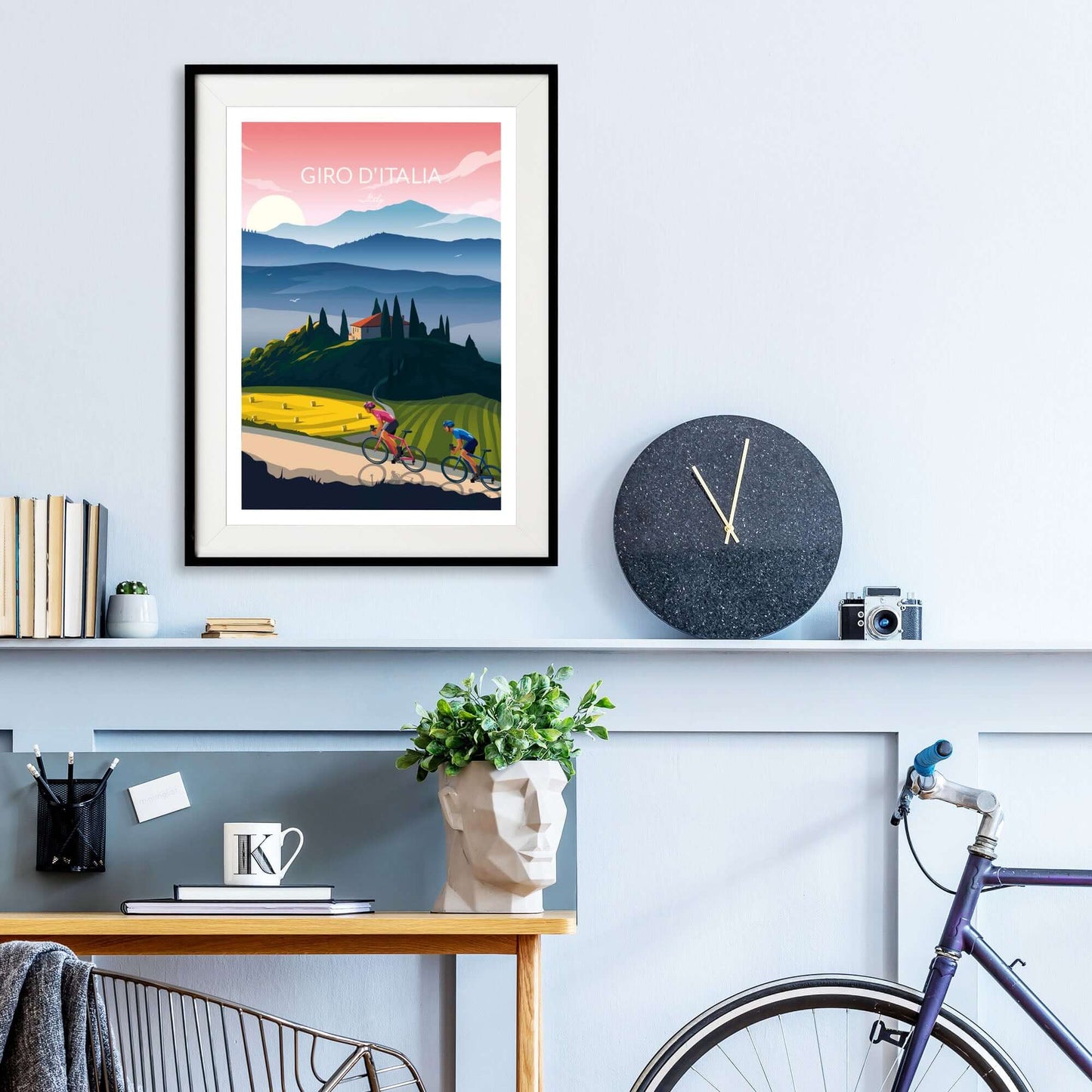 Cycling print of Giro d'Italia.