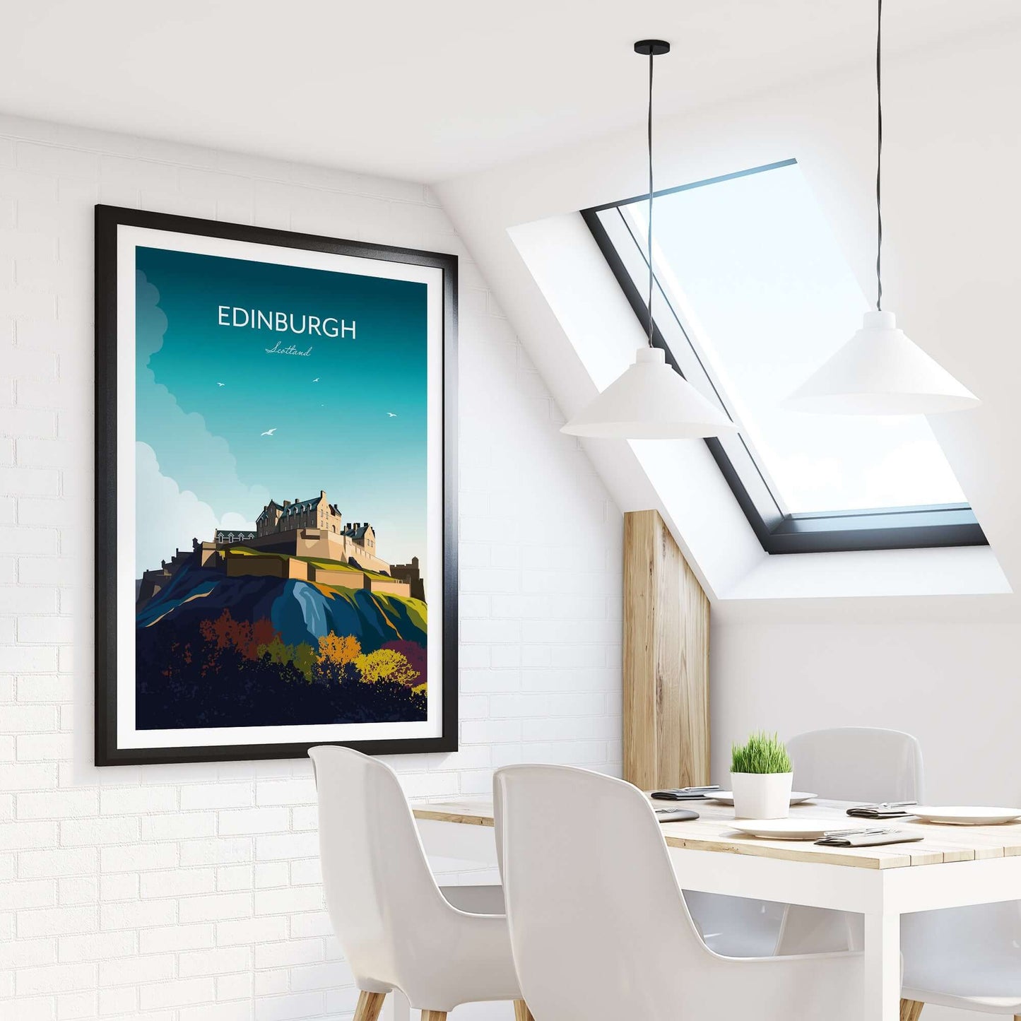 Edinburgh Castle Travel Poster - Scotland