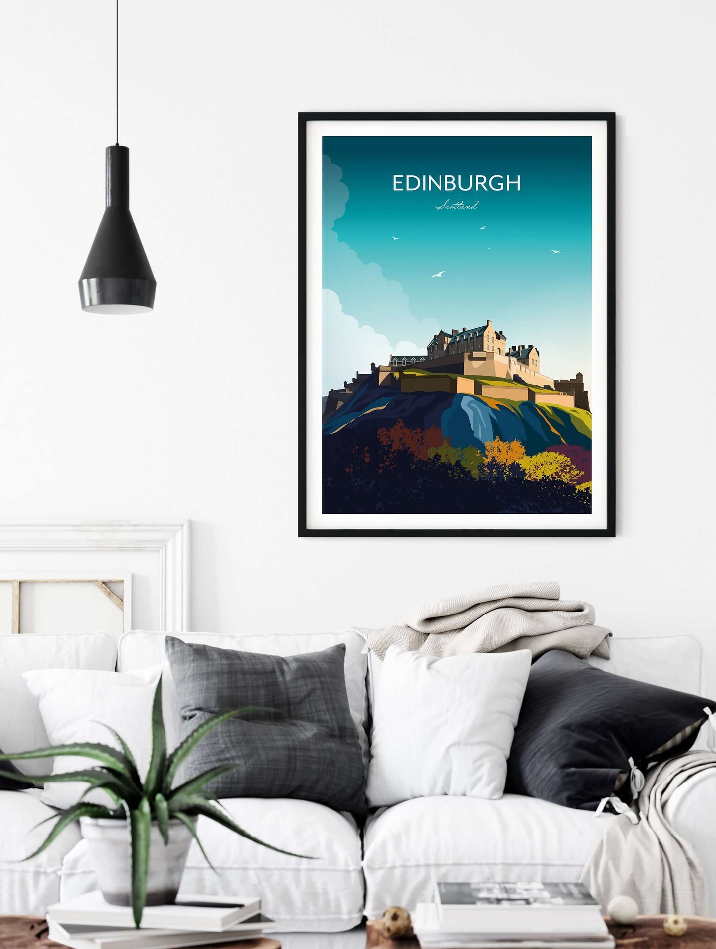 Edinburgh Castle Travel Poster - Scotland