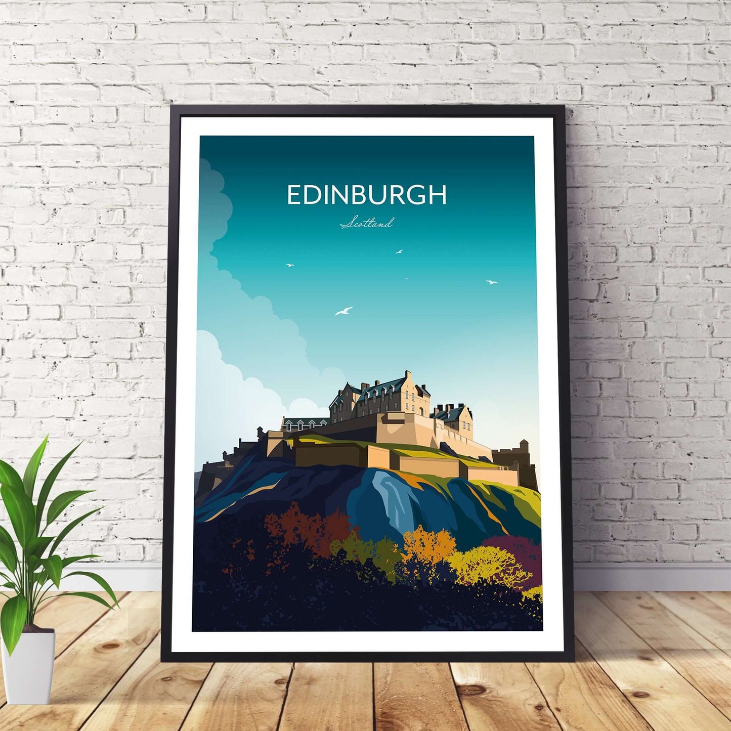 Edinburgh Castle Travel Poster - Scotland