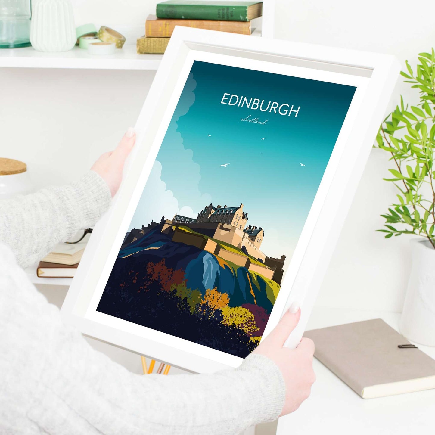 Edinburgh Castle Travel Poster - Scotland