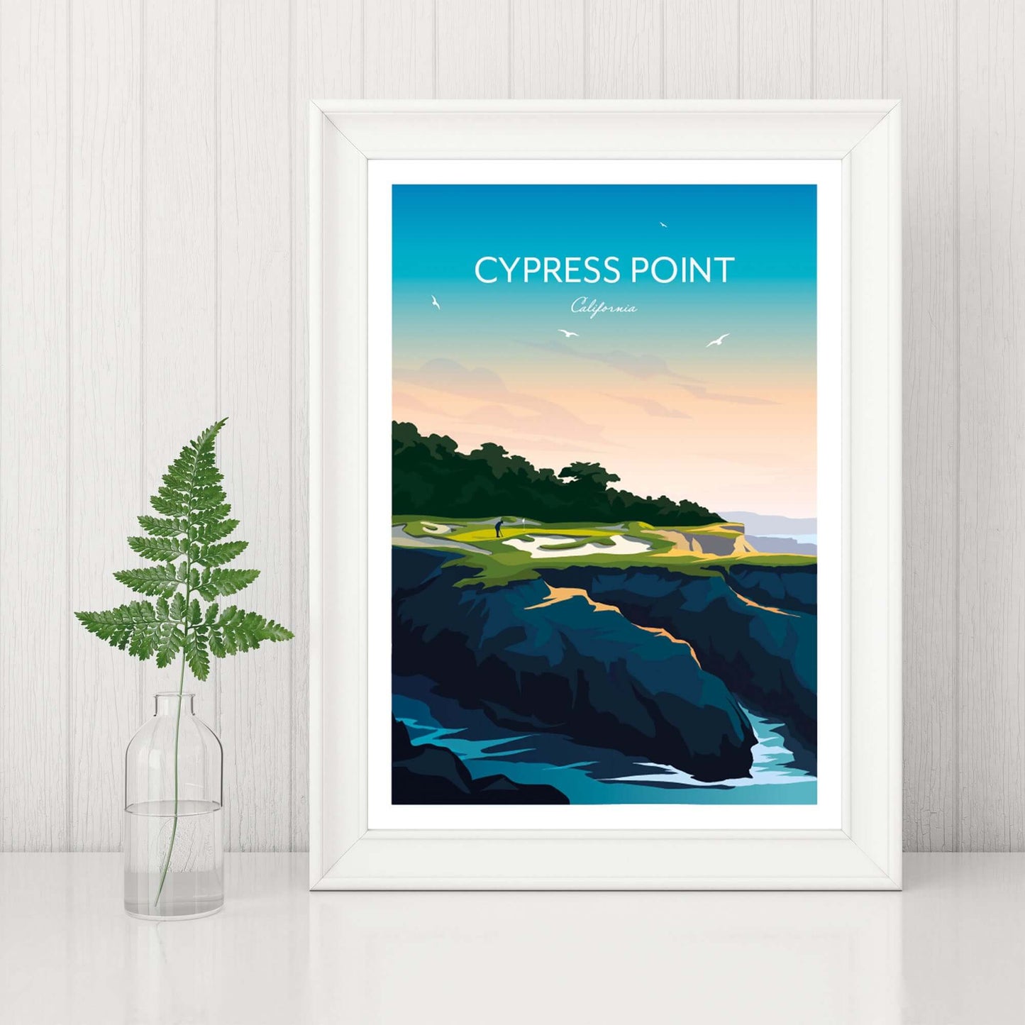 Cypress Point Golf Print, California.