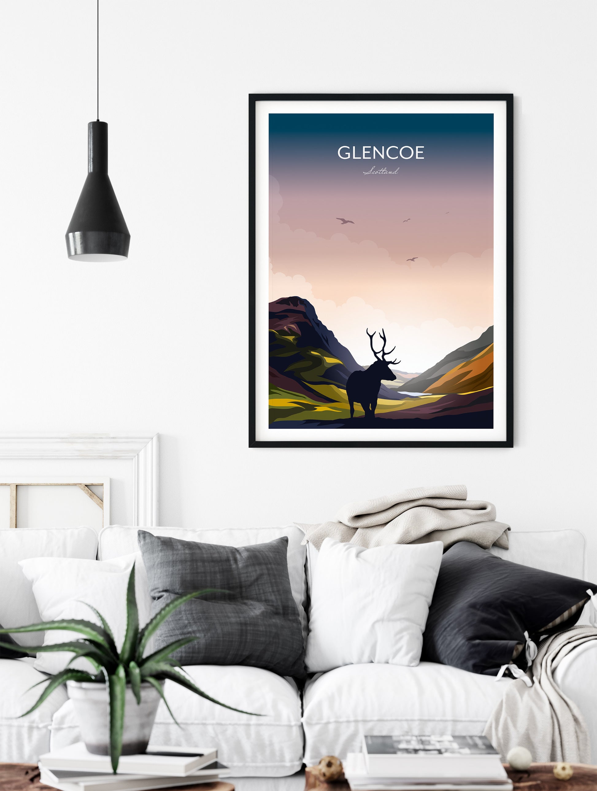 Glencoe Print, Scottish Highlands - Living Room Wall Art