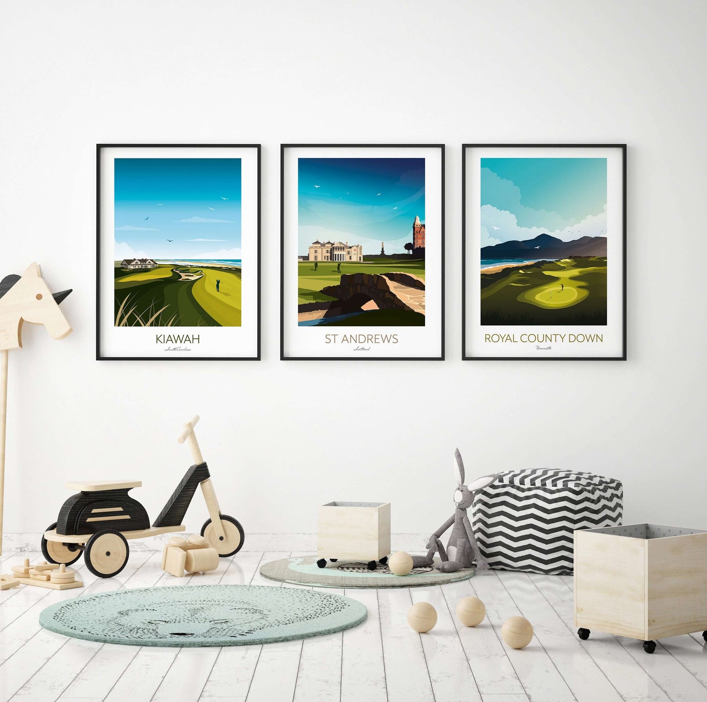 St Andrews Golf Print Scotland - Old Course 18th Hole