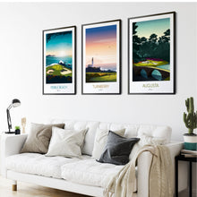 Load image into Gallery viewer, Golf Prints Set of 3, Home Decor Wall Art.
