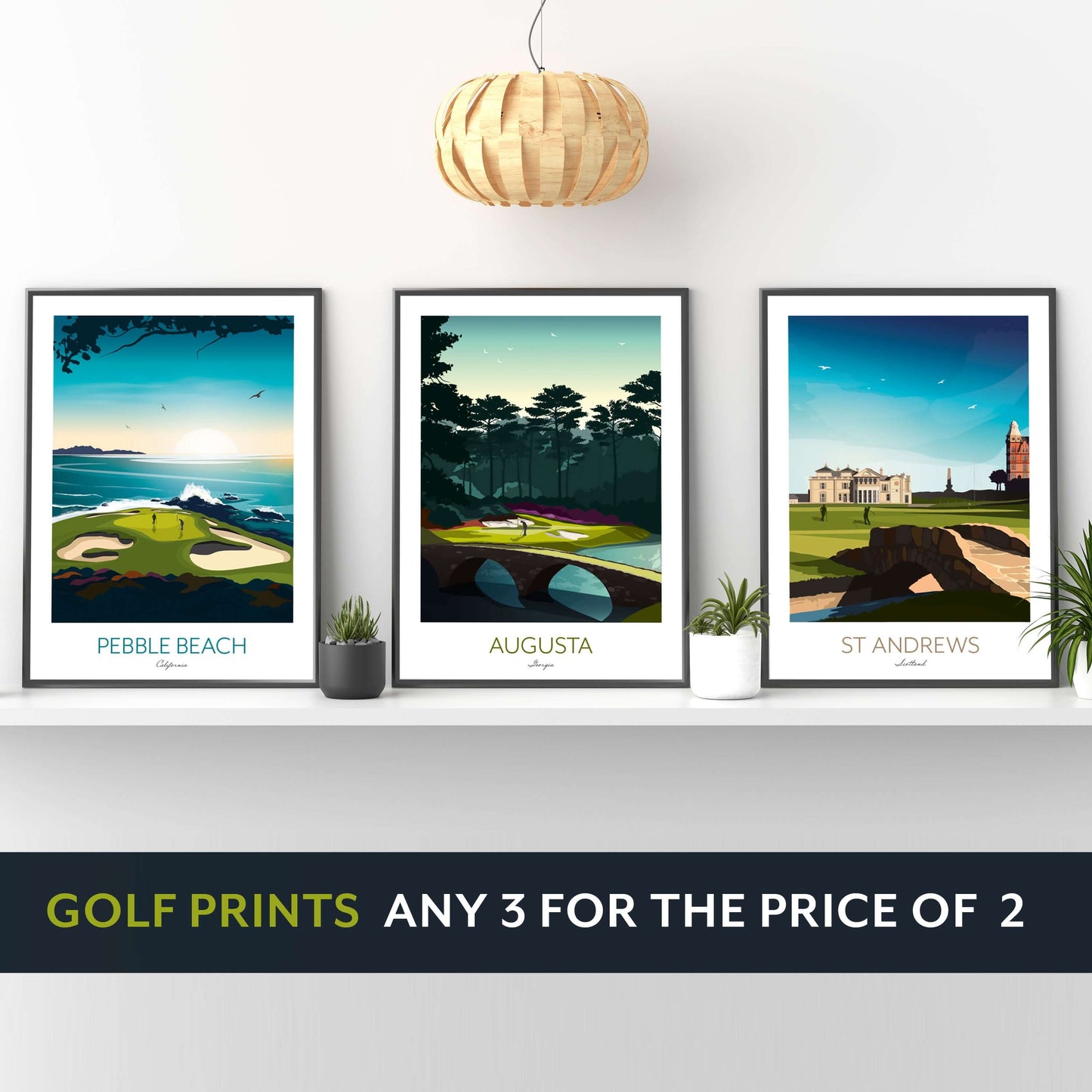 Golf Print of Royal County Down, Newcastle, Northern Ireland