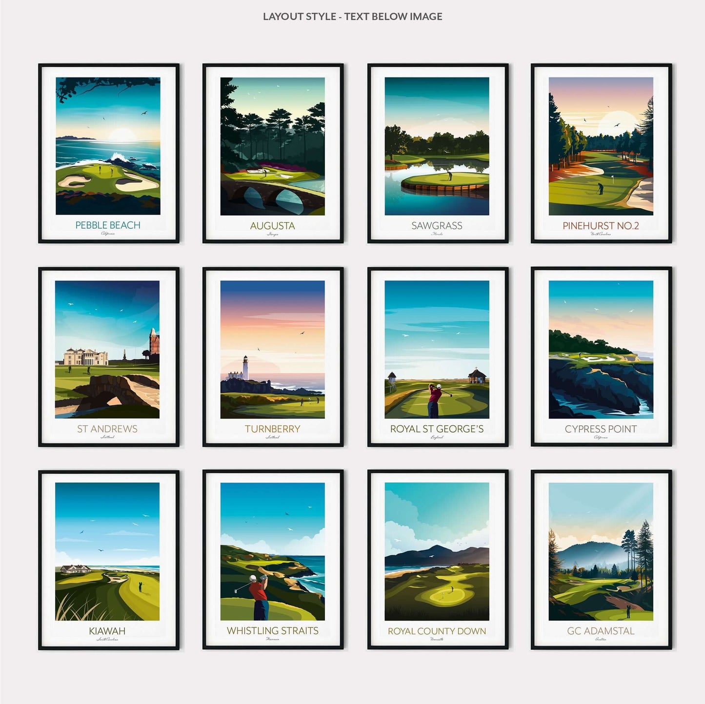 World Famous Golf Course Prints.