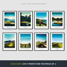 Load image into Gallery viewer, Scotland Golf Print - St Andrews Golf Club 18th Hole - Scottish Golfing Gift
